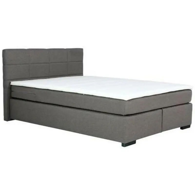 Boxspringbett 160/200 cm in Grau
