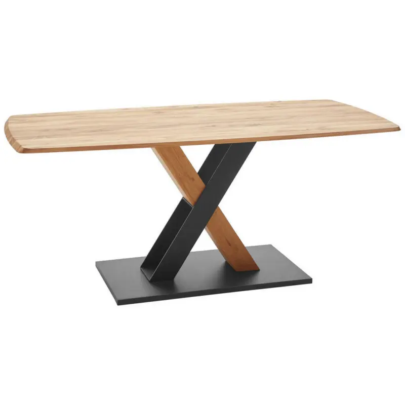 Esstisch in Holz, Metall 180/90/77 cm