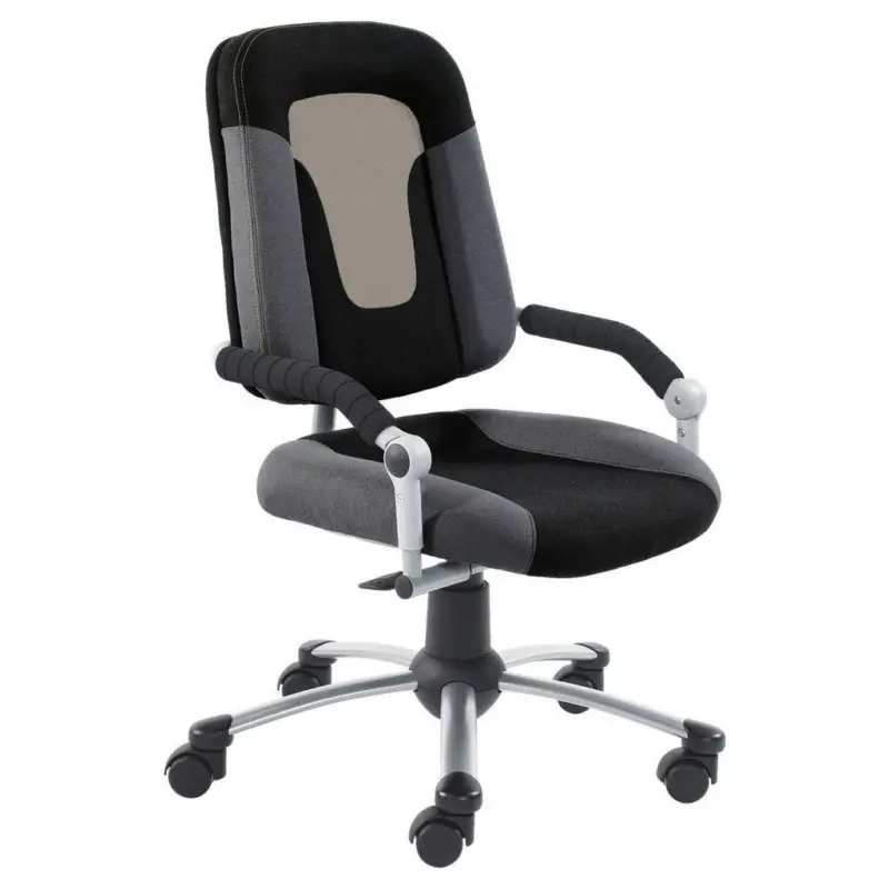 Jugenddrehstuhl in Anthrazit, Schwarz, Hellgrau