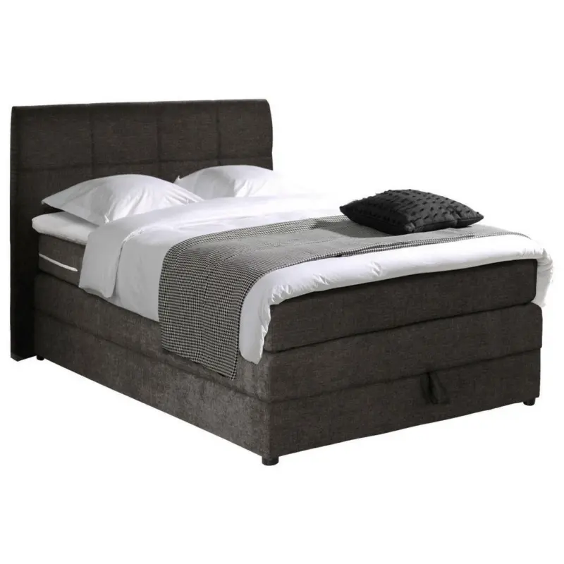Boxspringbett 120/200 cm in Grau
