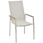 XXXLutz Lauterach - Ihr Möbelhaus bei Bregenz Stapelsessel in Holz, Metall, Textil Taupe, Edelstahlfarben