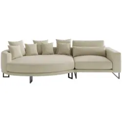 Bigsofa in Webstoff Beige