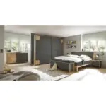 XXXLutz Lauterach - Ihr M&ouml;belhaus bei Bregenz Bettanlage 180/200 cm in Graphitfarben, Eichefarben