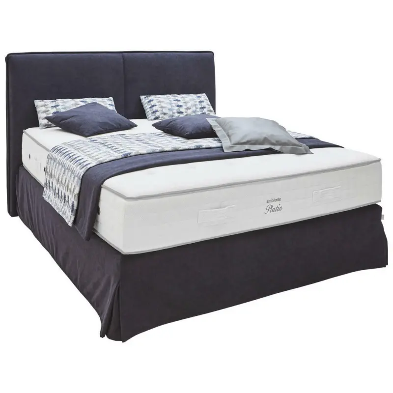 Boxspringbett 180/200 cm in Dunkelblau