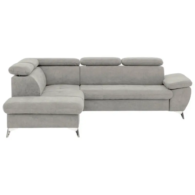 Ecksofa in Mikrofaser Grau