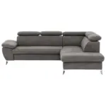 XXXLutz Lauterach - Ihr M&ouml;belhaus bei Bregenz Ecksofa in Mikrofaser Grau