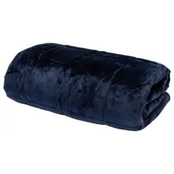 Wohndecke Cura Minky Blau 140/200 cm