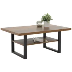Couchtisch in Metall, Holzwerkstoff 105/69/45 cm