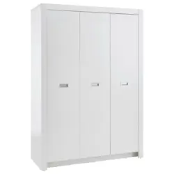 Drehtürenschrank in Weiß