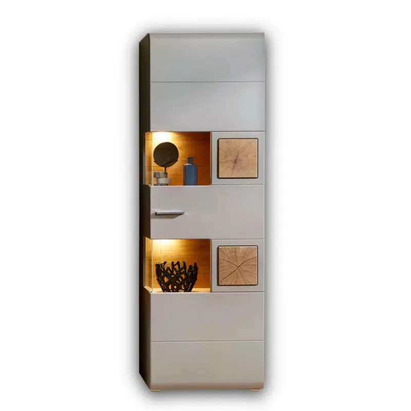 Vitrine in Eichefarben