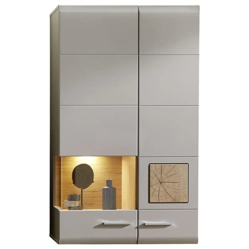 H&auml;ngevitrine in Eichefarben