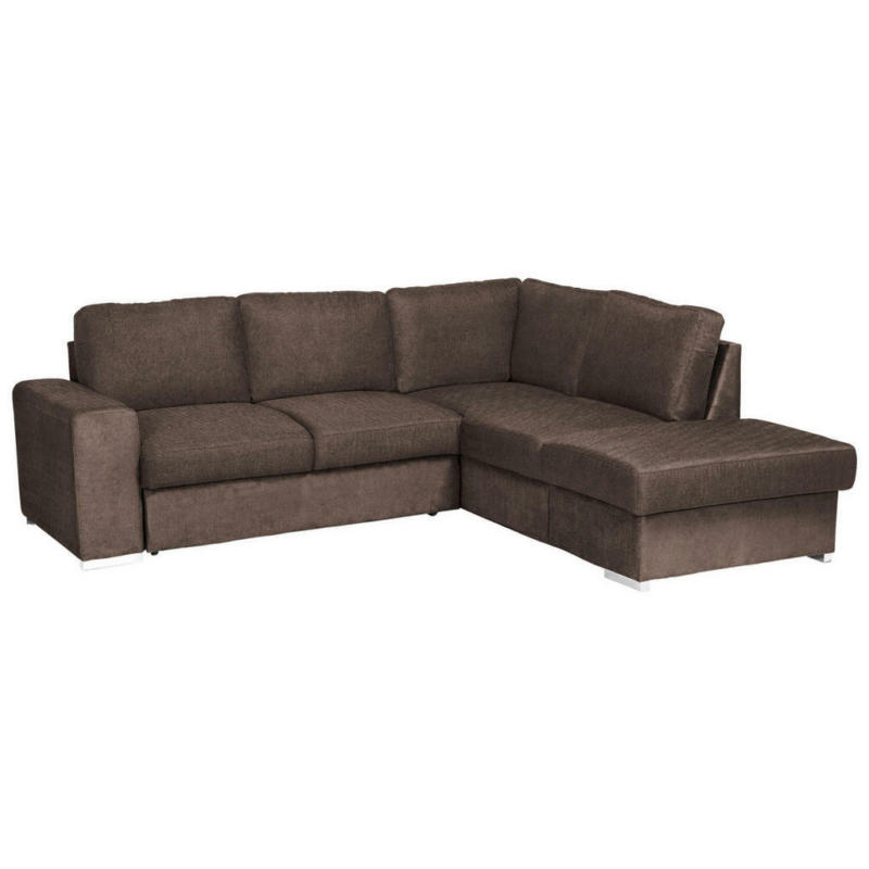 Ecksofa in Mikrofaser Taupe