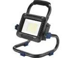 Hornbach LED Akku Baustrahler IP54 tragbar 50W 4800 lm 6500 K tageslichtweiß 230x255x145 mm schwarz