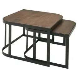 Couchtischset in Holz 60/60/40 cm