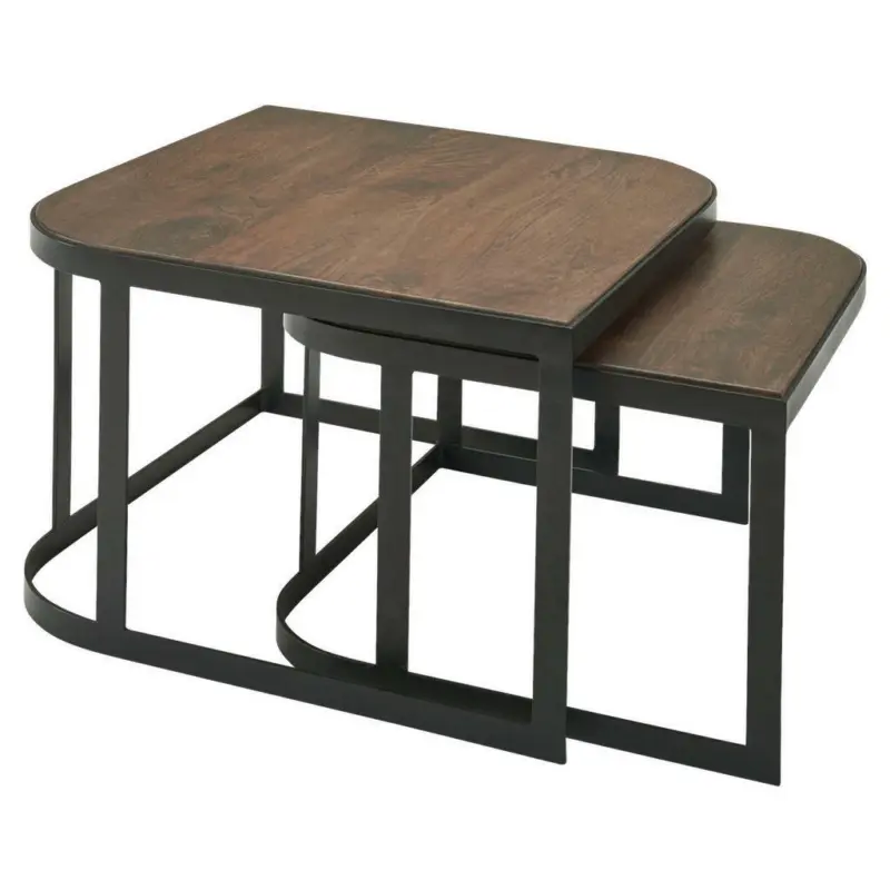 Couchtischset in Holz 60/60/40 cm