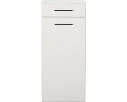 Highboard Marlin 3400 Basic Türanschlag rechts 91x40x34,8 cm weiß glänzend/weiß matt