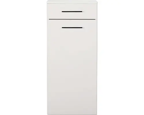 Highboard Marlin 3400 Basic Türanschlag rechts 91x40x34,8 cm weiß glänzend/weiß matt