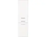 Hornbach Midischrank Marlin 3400 Basic Türanschlag rechts 148,6x40x34,8 cm weiß glänzend/weiß matt