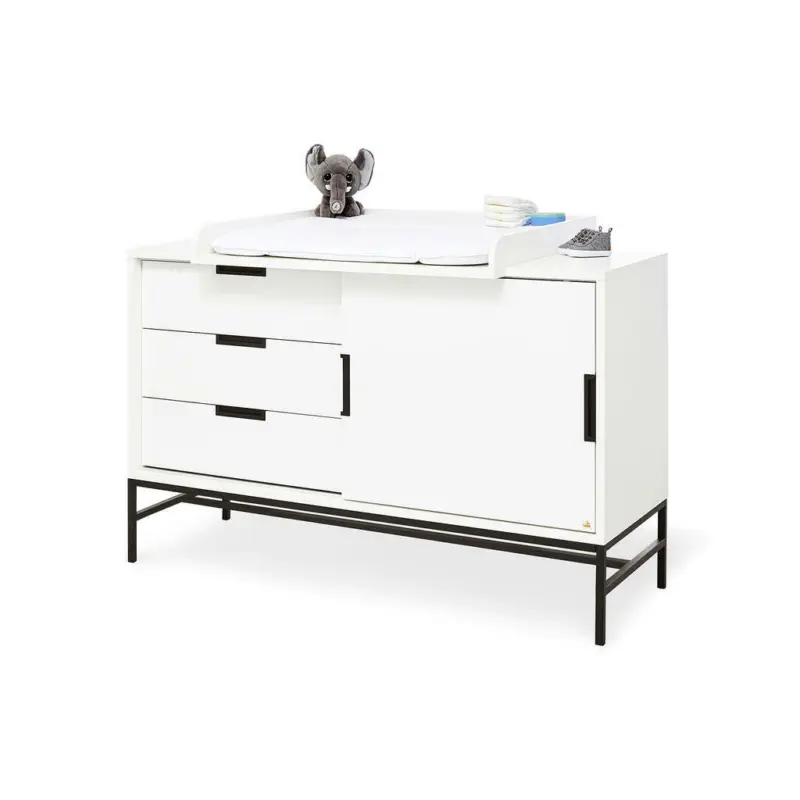Wickelkommode Pinolino Steel 140/97/52-77 cm