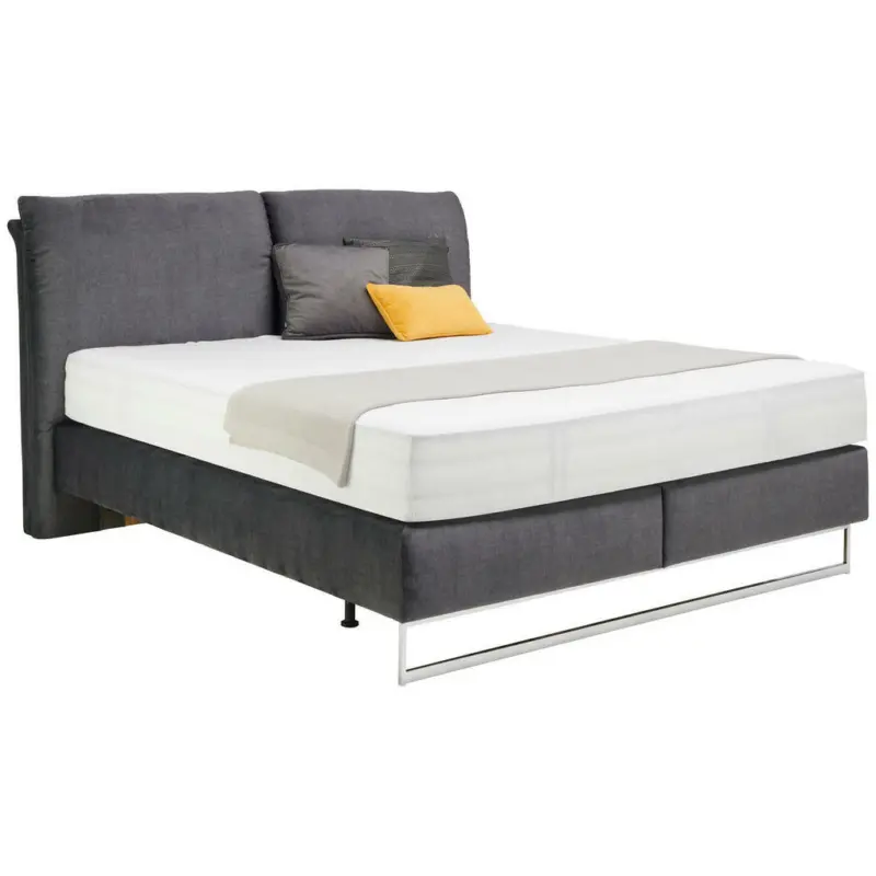 Boxspringbett 180/200 cm in Taupe