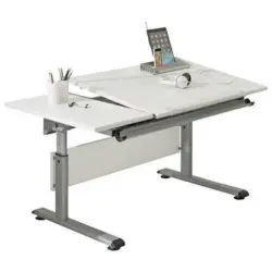 Jugendschreibtisch 130/70/53-79 cm höhenverstellbar