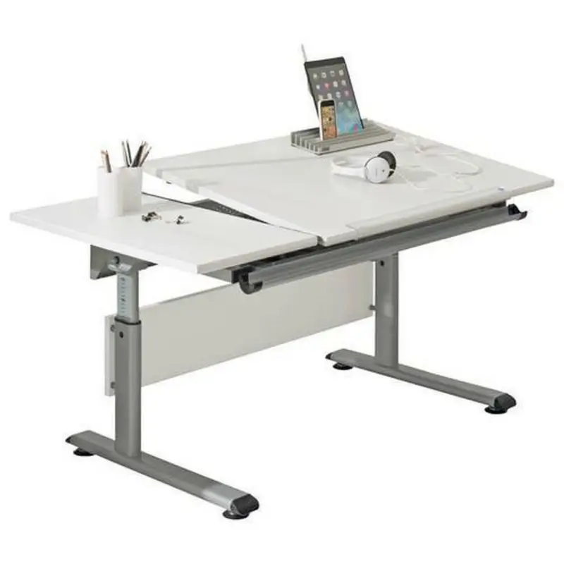 Jugendschreibtisch 130/70/53-79 cm höhenverstellbar