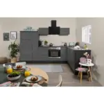 XXXLutz Lauterach - Ihr M&ouml;belhaus bei Bregenz Eckk&uuml;che 290/200 cm in Grau, Eichefarben