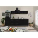 XXXLutz Lauterach - Ihr M&ouml;belhaus bei Bregenz K&uuml;chenblock 270 cm in Schwarz, Eichefarben