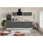 XXXLutz Lauterach - Ihr M&ouml;belhaus bei Bregenz K&uuml;chenblock 280 cm in Grau, Wei&szlig;