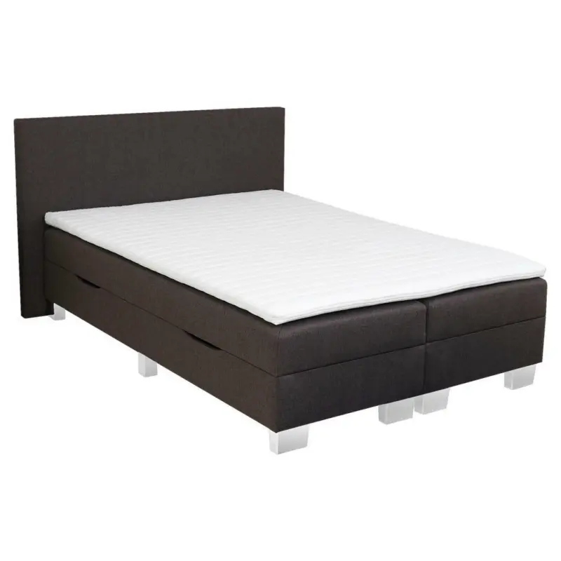 Boxspringbett 140/200 cm in Anthrazit