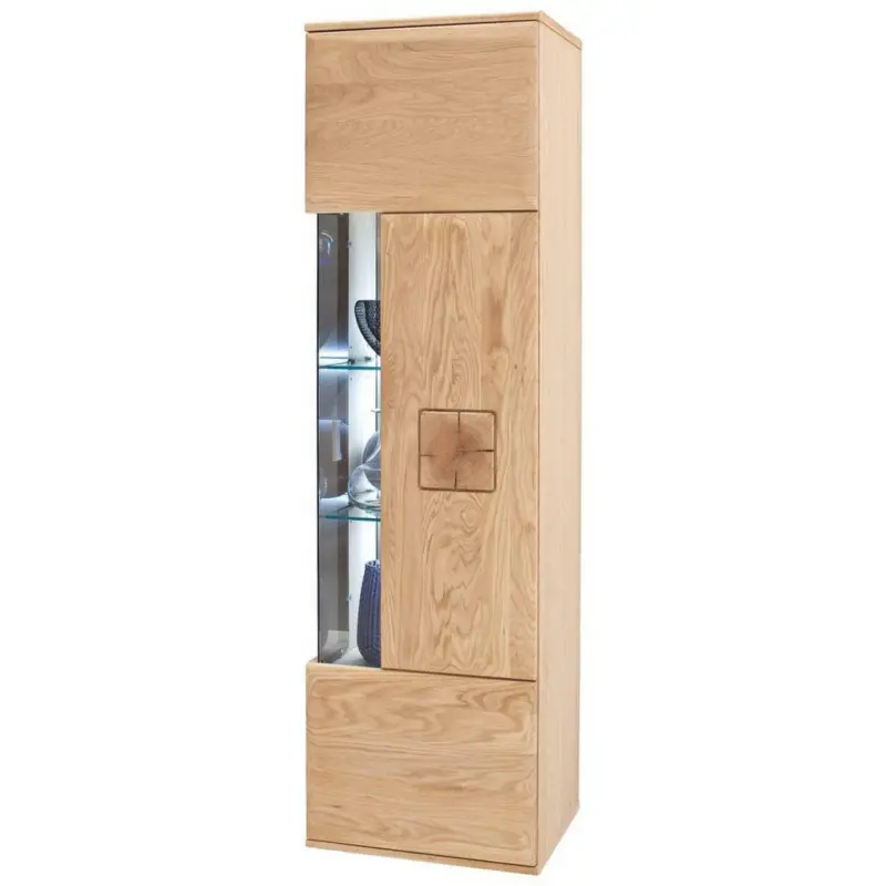 Hängevitrine in Eichefarben