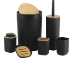 Hornbach Badset 6-teilig Form & Style Kunststoff schwarz