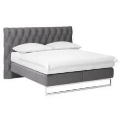 Boxspringbett 180/200 cm in Dunkelgrau