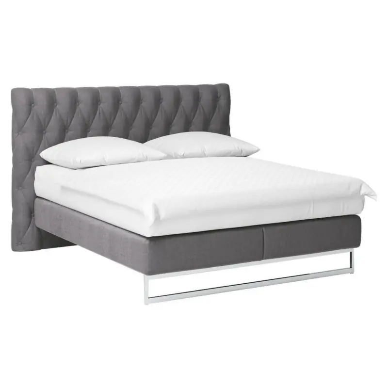 Boxspringbett 180/200 cm in Dunkelgrau