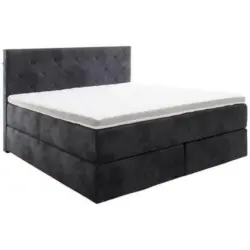 Boxspringbett 180/200 cm in Schwarz