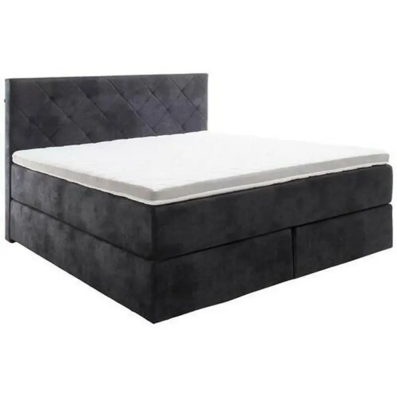 Boxspringbett 180/200 cm in Schwarz