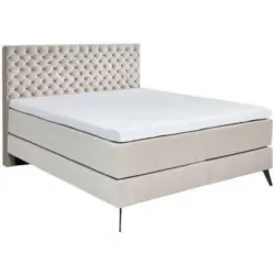 Boxspringbett 180/200 cm in Beige