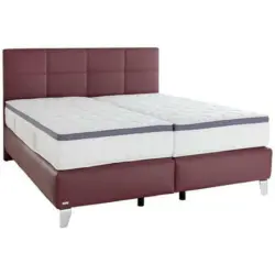 Boxspringbett 180/200 cm in Bordeaux