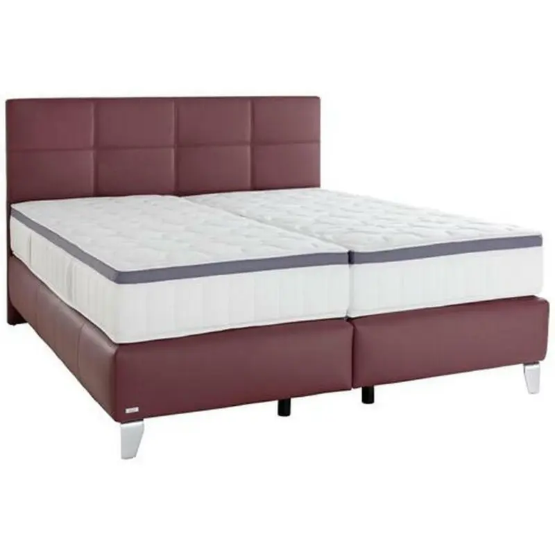 Boxspringbett 180/200 cm in Bordeaux