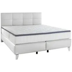Boxspringbett 160/200 cm in Weiß