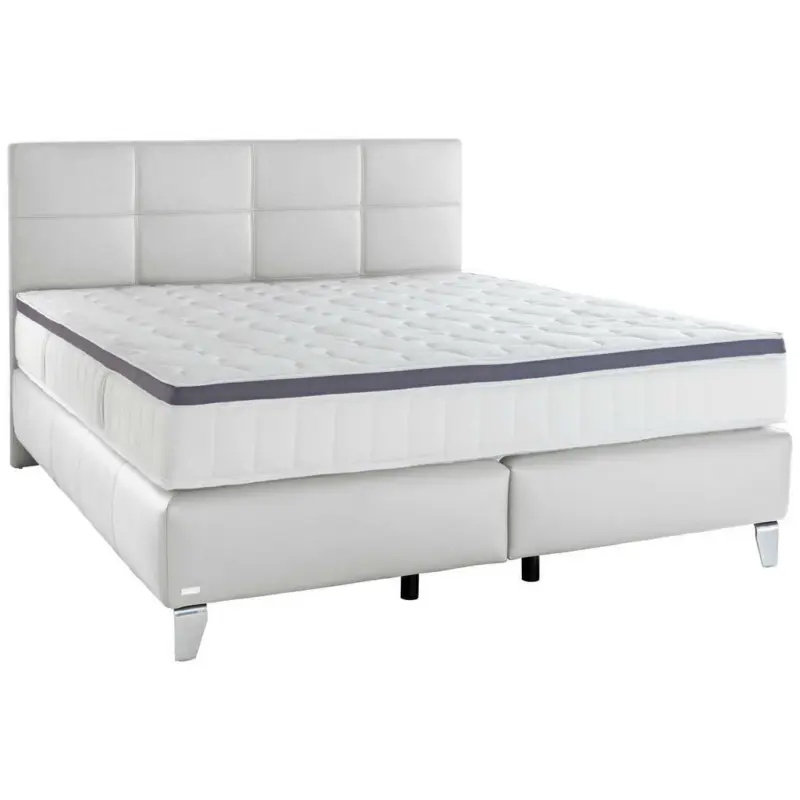 Boxspringbett 160/200 cm in Weiß