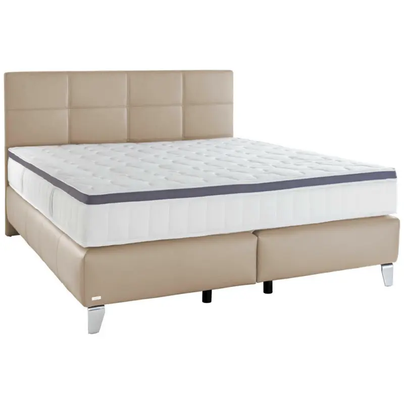 Boxspringbett 200/200 cm in Naturfarben