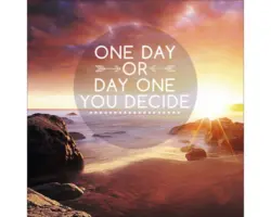 Leinwandbild Slogan the sunset II 27x27 cm