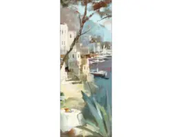 Leinwandbild Seaside 27x77 cm