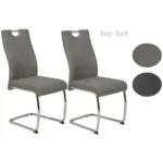 XXXLutz Lauterach - Ihr M&ouml;belhaus bei Bregenz Schwingstuhl-Set 2 St&uuml;ck in Stahl Webstoff