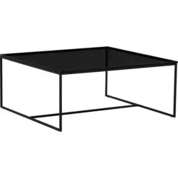 Couchtisch in Metall, Glas 100/100/43 cm