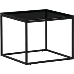 Couchtisch in Metall, Glas 47/47/38 cm