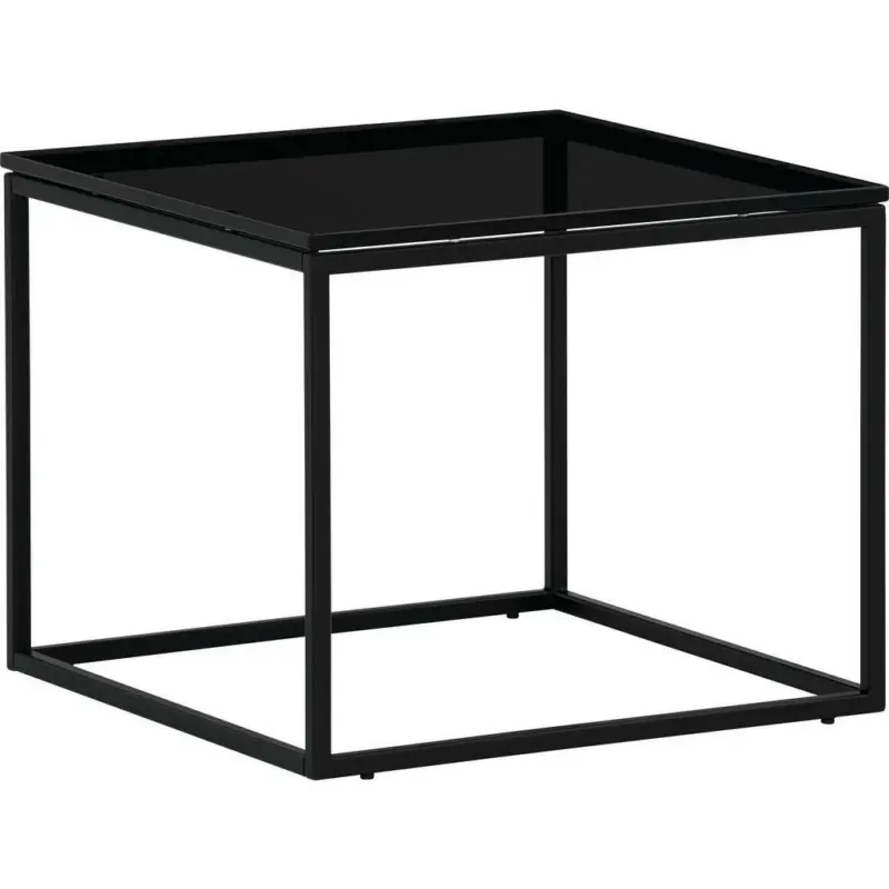 Couchtisch in Metall, Glas 47/47/38 cm