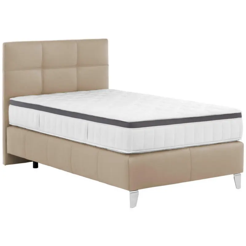 Boxspringbett 120/200 cm in Naturfarben