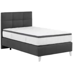 Boxspringbett 140/200 cm in Schwarz